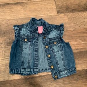 Isaac Mizrahi denim vest